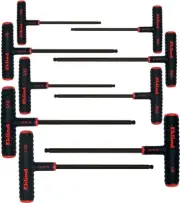 Eklind T Handle Hex Ball End Wrench Set 60809 SAE 9pc 5/64-7-32 Inch 9" Arm