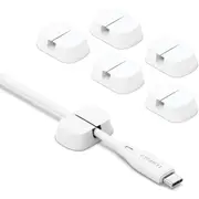 Cygnett TangleTamer Single Slot Cable Organisers 6 Pack (White)