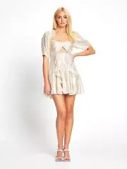 BNWT ALICE MCCALL GOLD SANTA MONICA MINI DRESS - SIZE 6 AU/2 US (RRP $395)