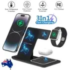 Wireless Charger 15W Fast Charging Station for samsung iPhone Apple Watch AirPod