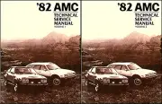 1982 AMC Shop Manual Spirit Eagle Concord 2 Vol Set Repair Service base for 1983