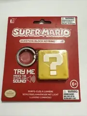 Nintendo Super Mario Question Block Key Ring Light