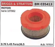 Air Filter Briggs&stratton Lawn Mower Lawnmower Series 10T802