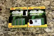 Two Boxes Gillette MACH 3 Razor Replacement Cartridge 8 Refills Lot NIB