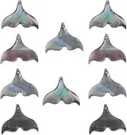 COHEALI 10pcs Colorful Shell Jewelry Parts for Necklace and Earring Accessories Decorative Beads for Craft Projects Lightweight and Easy to Use