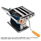 3 Blade Noodle Maker Manual Pasta Machine Stainless Steel Dough Sheeter NEW AC
