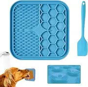 Proxima Direct Dog Cat Lick Mat With Super Suction - Pet Slow Treat Dispensing Alternative Feeder for Bathing, Grooming, Training - Includes Spatula (1 Pack)