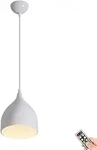 Battery Operated Pendant Light with Remote, Indoor No Wiring Ceiling Hanging Light, Modern Wireless Pendant Lighting Chandelier Fixture for Kitchen Island Dining Room Living Room Farmhouse (Color : W
