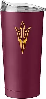 Logo Brands NCAA Arizona State Sun Devils 20 oz Powder Coat Stainless Tumbler -Double-Wall Insulated Everday Tumbler for Hot or Cold Drinks, High Lip Lid, Team Color