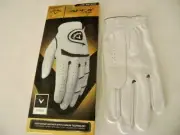 NIB-Callaway Golf Glove APEX TOUR- RIGHT HAND GLOVE size Large-White Leather-