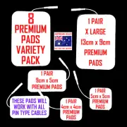 VISAGE ALDI TENS EMS compatible ELECTRODE PADS - 8 PADS VARIETY PACK ⭐⭐⭐⭐⭐