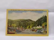 SHELL OIL GAS POSTCARD VINTAGE 1900'S SMOKEY MOUNTAINS PARK CHEROKEE N.C.