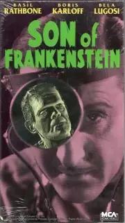 Son of Frankenstein VHS 1989 Basil Rathbone Boris Karloff Bela Lugosi Horror B&W