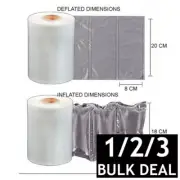 1/2/3 x Inflatable Poly Air Cushion Void Pillow Filler 7500 Cell Per Roll 600m