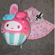 HOT TOPIC SANRIO My Melody Pink Floppy Hat One Size Fits Most & Melody Plush NWT