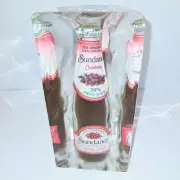 Sundance Cranberry Fruit Juice Vintage 80's Original Bottle Encased In Lucite
