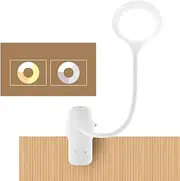 LED Reading Light, LACOKI 28 LEDs USB Rechargeable Reading Lamp, 3 Colour x 3 Brightness Clip On Light with Safety Switch, Eye Protection Book Light for Reading in Bed, Touch Control Clip Desk Lamp