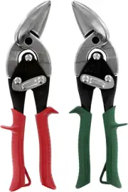 Midwest 2 Piece Offset Aviation Tin Snips Left and Right Combo 6510C