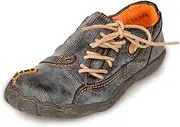 [TMA EYES] Five Finger Sole Side Lace-Up Leather Woemn Casual Shoes