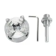 Z011 Mini Lathe Chuck Set - 3/4 Jaws, Self-Centering, Connecting Rod, Zinc Al...