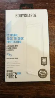 BodyGuardz Pure2 Edge iPhone 6 / 6S / 7 / 8 Plus Glass Screen Protector - Clear