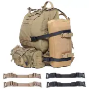 2 × Tactical MOLLE Straps with Buckle Clip for Tactical Gear Backpack Adjustable