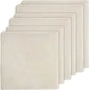 6 Pack Cheeseclothes, Unbleached Pure Cotton Muslin Clothes Soft Square Cheese Clothes for Cooking, Straining, Baking