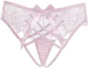 [kowaku] Women Panties Female Lace Thongs for Nightclub Party Honeymoon Lingerie Night