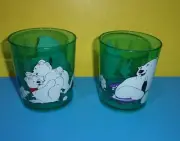 Coke Coca Cola Glasses Zak Designs Polar Bears 12oz Cups (Two)