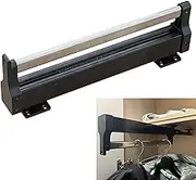 Cloakroom Retractable Closet Closet Pull Out The Hanger Rail, Adjustable Closet Clothing Rail, Save Space Closet Organizer (Size: 600mm / Color: Stainless Steel Black) (Size : 35cm/13.7in)