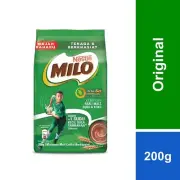 NESTLE MILO CHOCOLATE MALT POWDER Soft Pack 200g (400g-2Packs)
