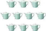 Set of 10, Matsumine Blue Jiruji (Large) [4.4 x 5.6 inches (11.3 x 14.3 cm) (830cc)] | Juitsuji Banko Ware Setomonohonpo