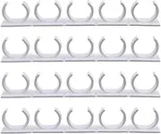 Kitchen Spice Jar Rack, 20Pcs Wall Mounted Kitchen Spice Jar Rack, Organizer Rack, Seasoning Jar Storage Holder, Bottles Clip, Cupboard Spice Rack Cabinet Door With Adhesive Tape