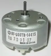 Mabuchi RF-500 Motor for VCR / CD / DVD Player - 5V DC - RF-500TB-14415 3100RPM