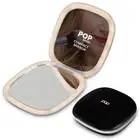 Square LED Compact Mirror - Adjustable Brightness Light Up Travel Mirror w/ 1...