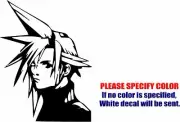 Cloud Final Fantasy #03 Graphic Die Cut decal sticker Car Truck Boat Window 7"