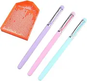 minkissy Nail Art Drill Pen Set 3pcs Rhinestones Picker Nail Gems Dotting Tool Professional Manicure