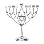 BRTAGG HANUKKAH MENORAH,大衛之星 - 猶太燭台燭台 9 分支