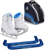 Jackson Ultima Finesse JS180 Figure Ice Skates for Women Bundle with Guardog ...