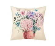 Spring Flower Bicycle Printing Throw Pillow Cover Case Home Car Sofa Bed Decor-3#