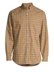 NEW BURBERRY JAMESON MEN'S BUTTON-DOWN CHECK PRINT SHIRT XL