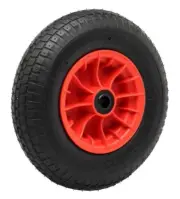 Ambassador WHEELBARROW WHEEL WITH 1" AXLE DIAMETER 4.0x8" Thick & Chunky Tread