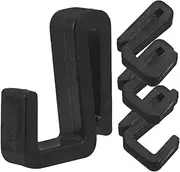 GETAJGHSD Durable Plastic Coat Hooks 4pcs Door Hangers Cubical z Hooks for Kitchen Garage Utility Tool-free