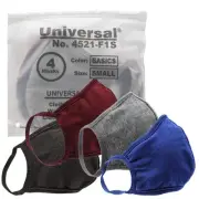 Universal Cloth Face Masks – Reusable Dust & Allergy Masks – 100% Cotton, 2 L...