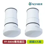 ALYA歐漾 中空絲膜 載銀椰殼活性碳濾芯2入組(FF-20UF) 龍頭式淨水器用FF-5800 台灣製造 除氯 除菌