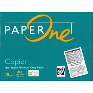 PAPER ONE 70P A4 LS A3 B4 B5 多功能紙 影印紙 (1箱5包) 高級 進口 紙張 影印