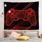 Red Handsome Gamepad 3D Wall Hang Cloth Tapestry Fabric Decorations Decor