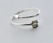 Sterling Silver Cupids Arrow Toe Ring