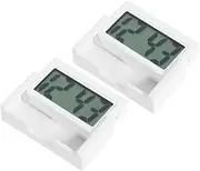 TIDTALEO Silent Modern Design Digital Car Clock 4-Corner Shape Student Travel Clocks Watch