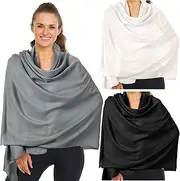 [Patelai] 3 Pcs Sun Shawl UV Sun Protection Beach Travel Shawl UPF 50+ Women's Beach Wraps for Women Travel Essentials